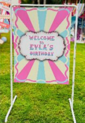 Welcome board fête